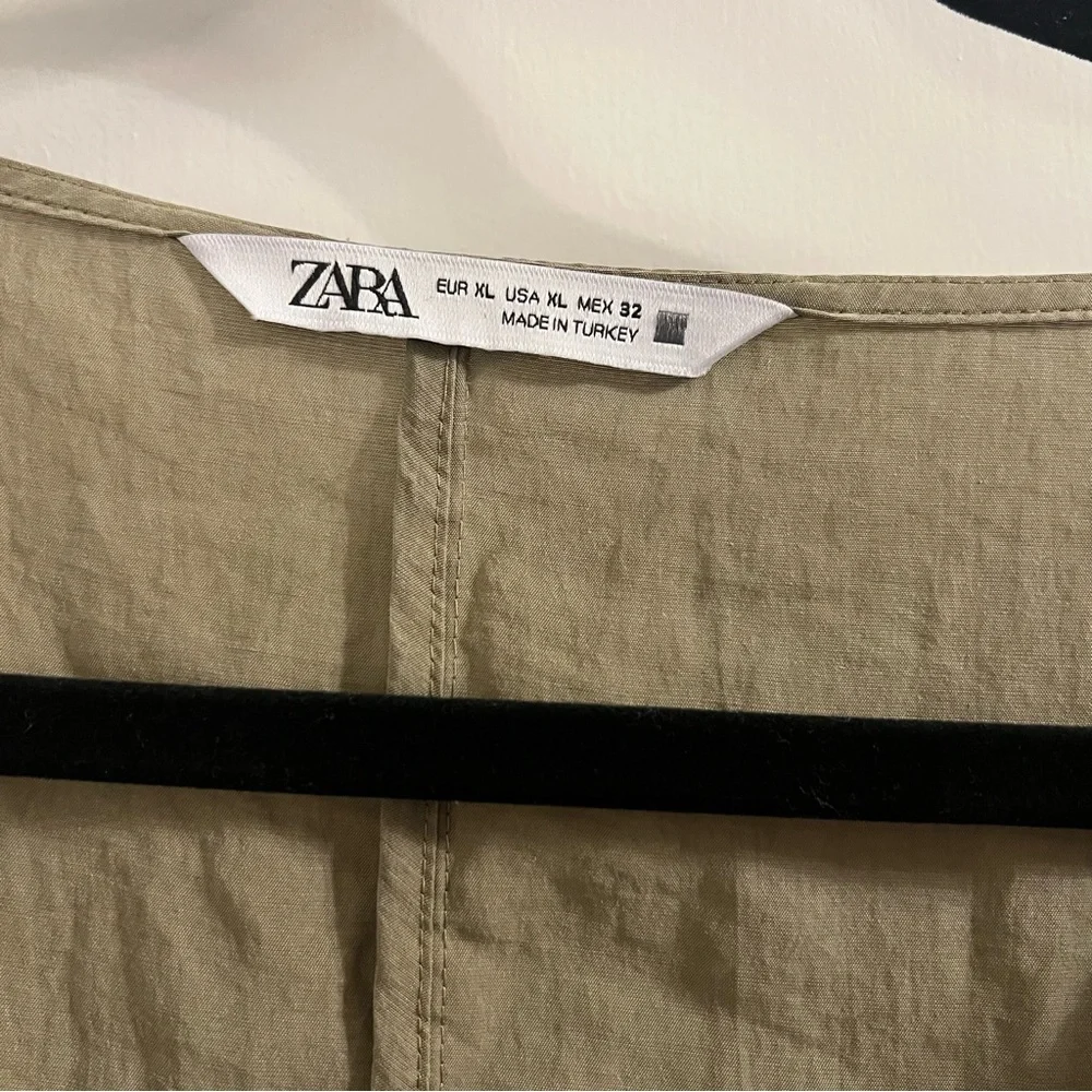 ZARA Khaki babydoll dress - Picture 3 of 3